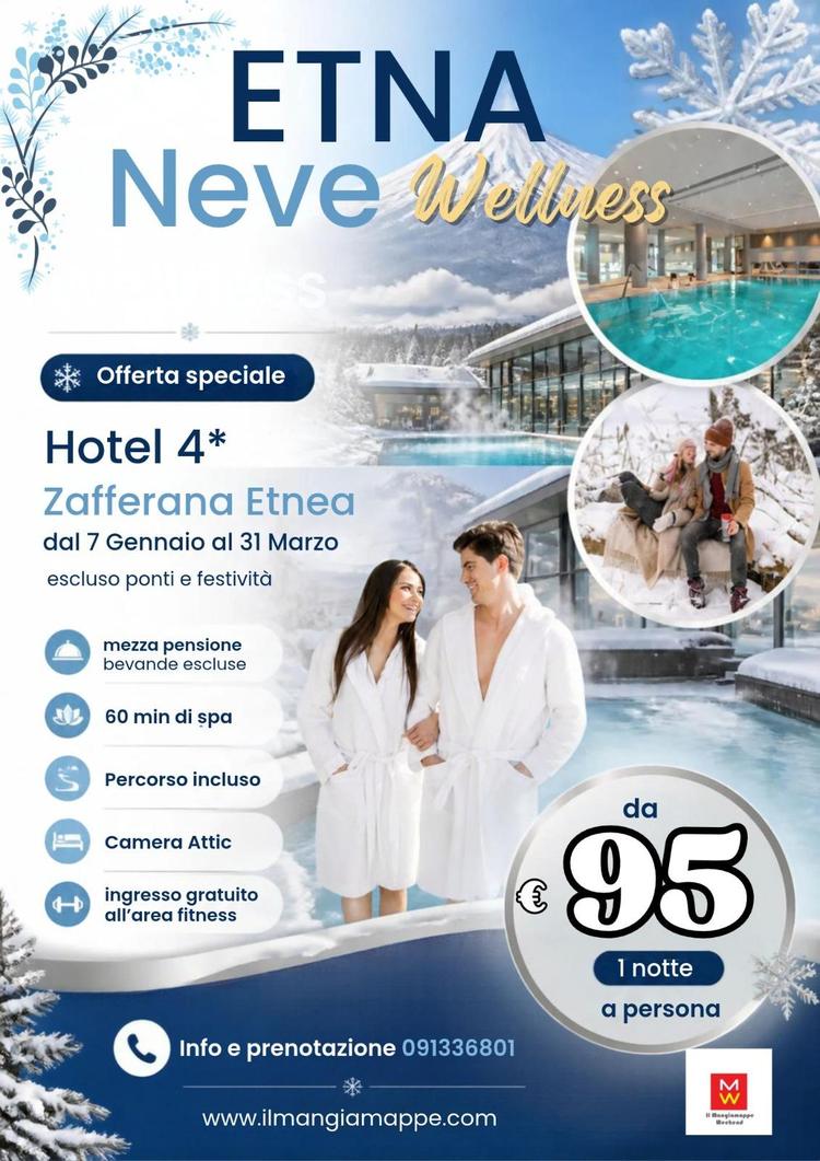 𝐒𝐏𝐄𝐂𝐈𝐀𝐋𝐄 𝐖𝐄𝐄𝐊𝐄𝐍𝐃 NEVE & WELLNESS 𝐇𝐨𝐭𝐞𝐥 A𝐢𝐫𝐨𝐧𝐞 𝟒* 𝐙𝐚𝐟𝐟𝐞𝐫𝐚𝐧𝐚 𝐄𝐭𝐧𝐞𝐚