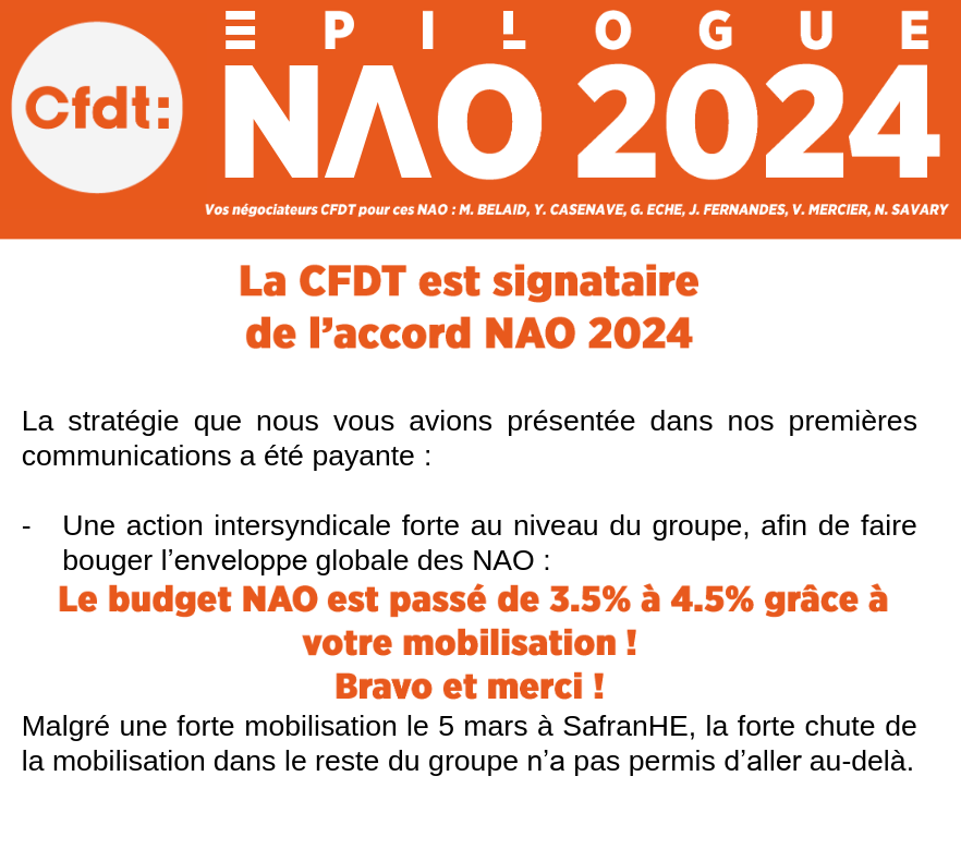 [SHE] La CFDT est signataire de l’accord NAO 2024