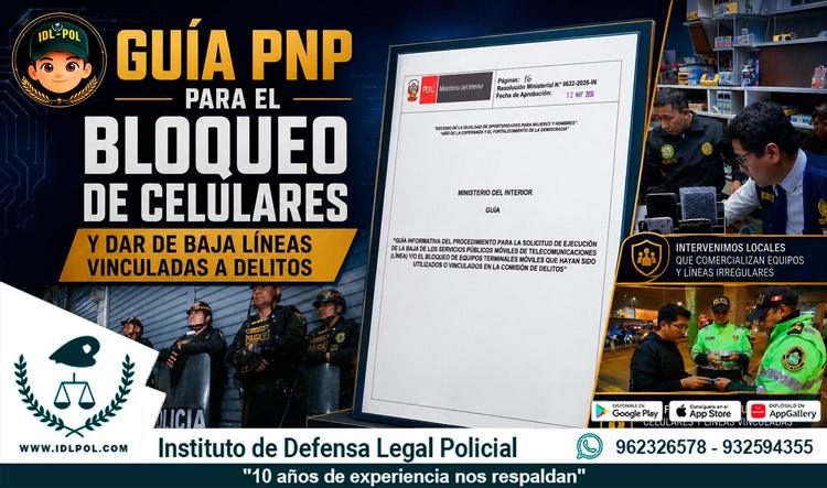 Aprueban guía para bloquear celulares vinculados a delitos en tiempo récord
