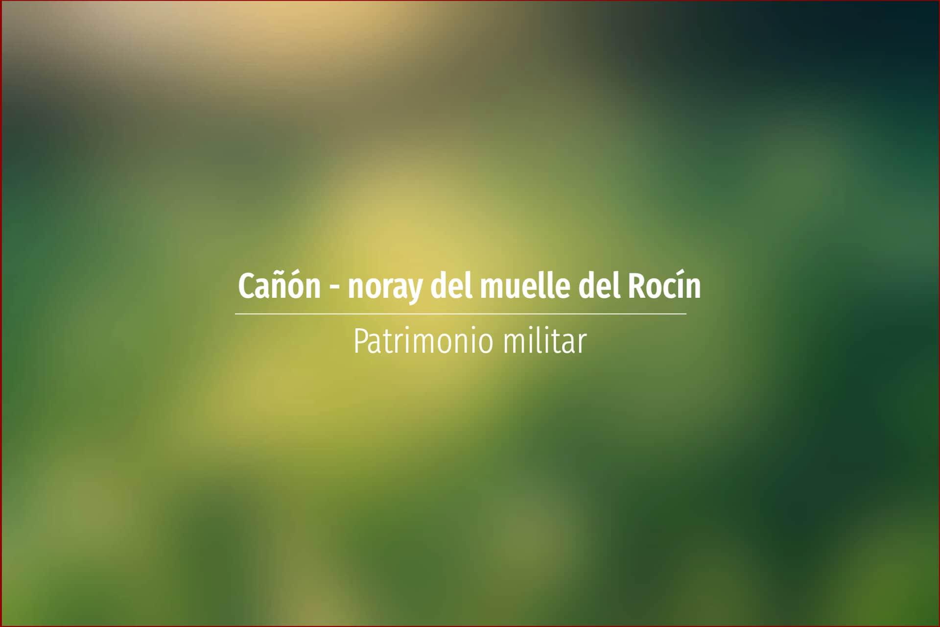 Cañón - noray del muelle del Rocín