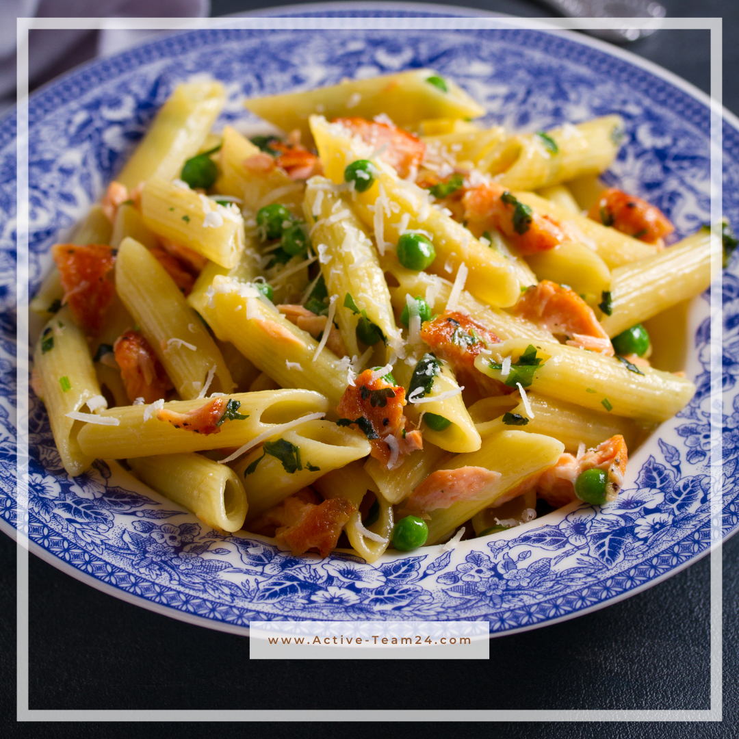 PENNE IM ERBSENBEET