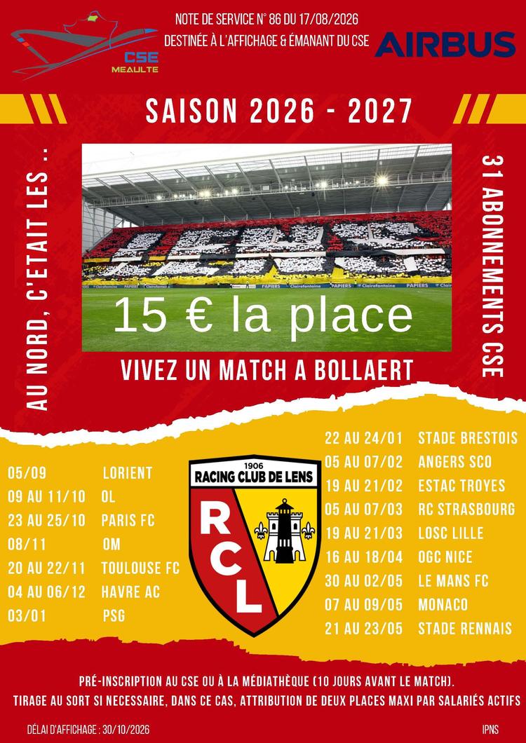 Abonnement RC Lens