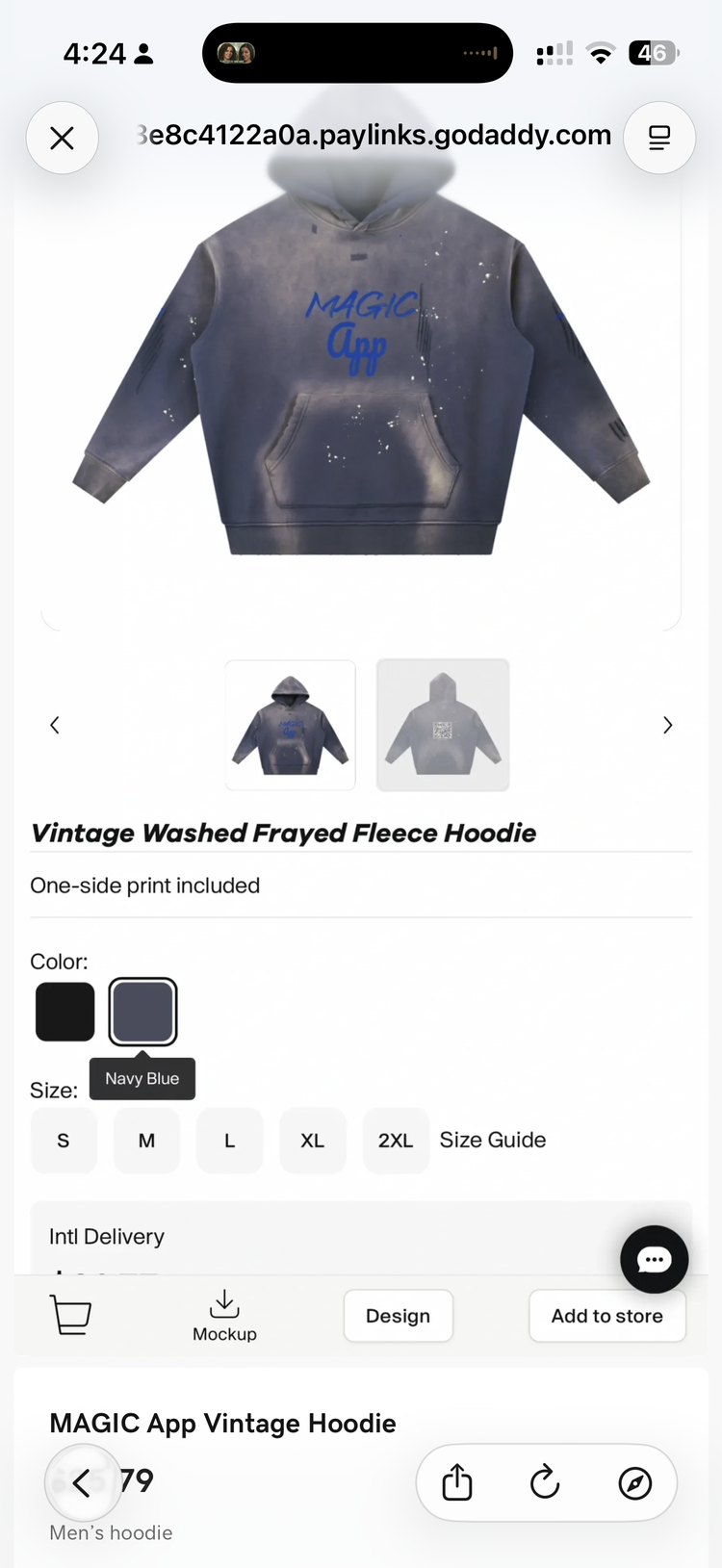 MAGIC App Vintage Hoodie Drop – Navy Blue Edition 🔥 Limited First Run