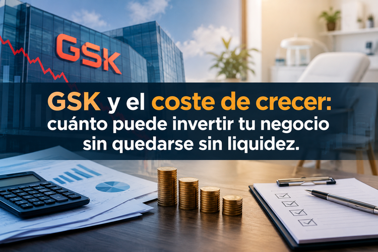GSK y el coste de crecer: cuánto puede invertir tu negocio sin quedarse sin liquidez