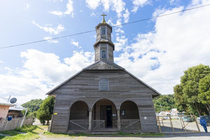 Iglesia de San Juan en Dalcahue, Chiloé, Sur de Chile