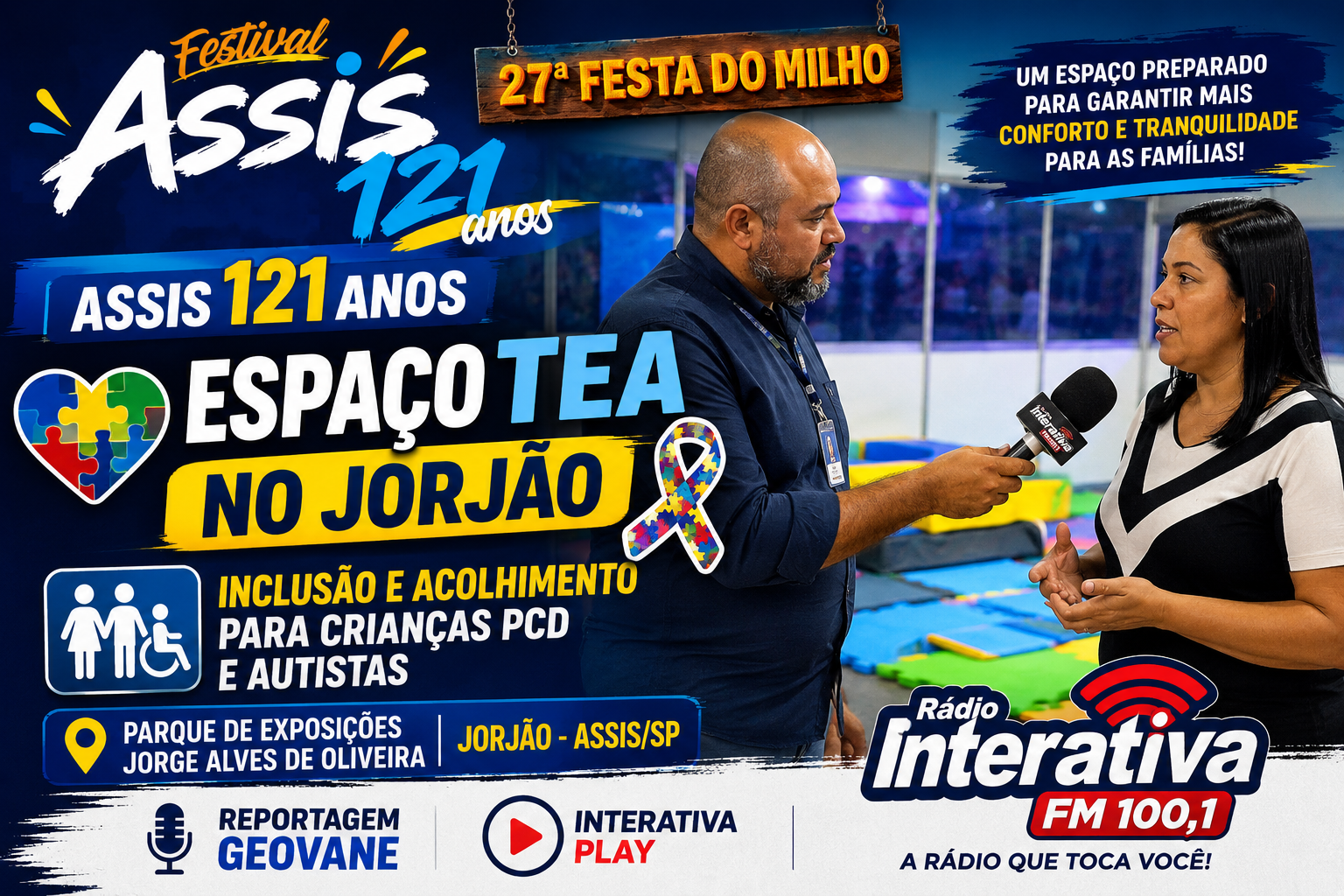 💙 Assis 121 Anos: Espaço TEA garante inclusão e acolhimento no Jorjão