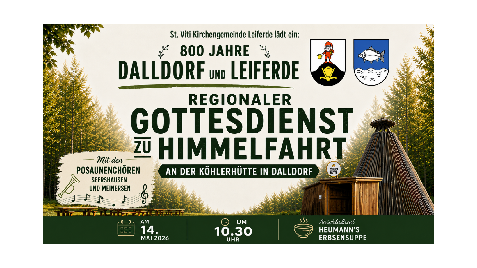  Open-Air-Gottesdienst zum Jubiläum #800 Jahre Leiferde & Dalldorf