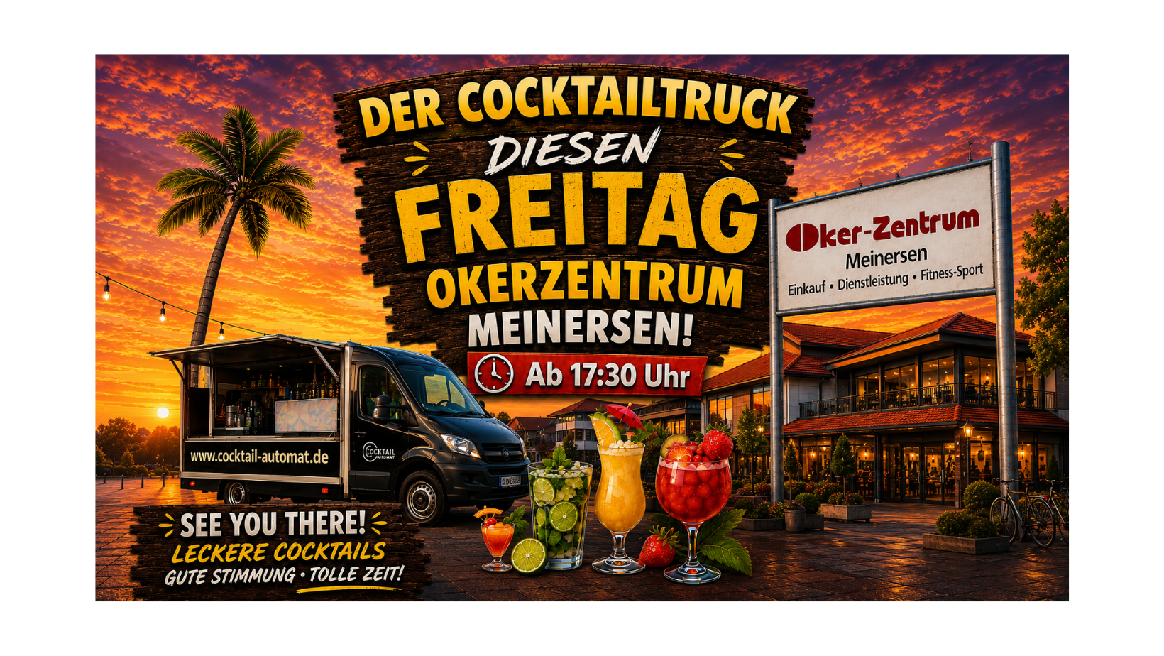 Der Cocktailtruck morgen wieder in Meinersen