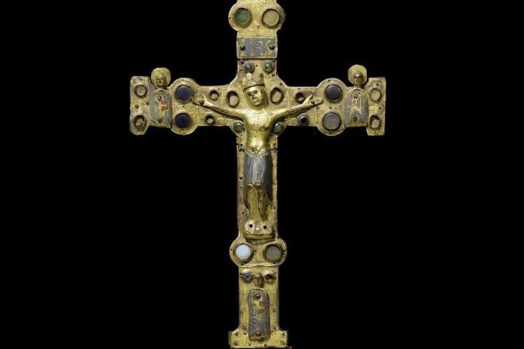 13th-century gilded cross unearthed in medieval church
