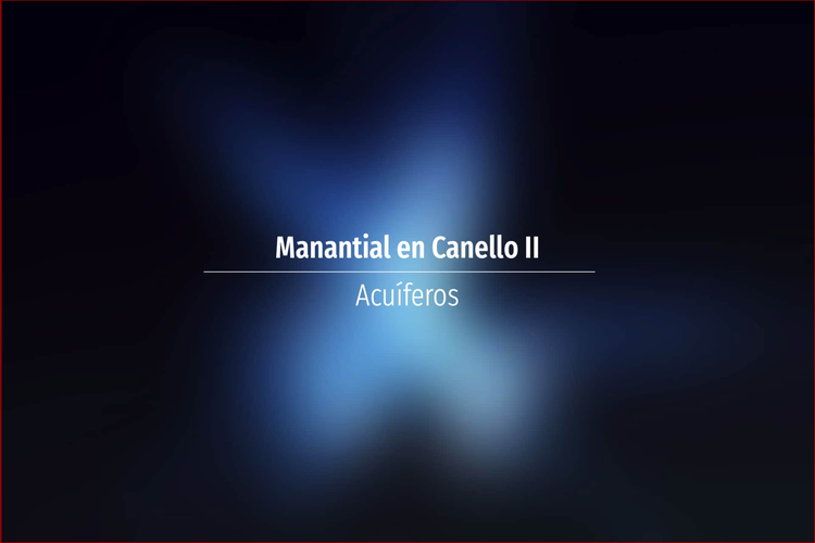 Manantial en Canello II