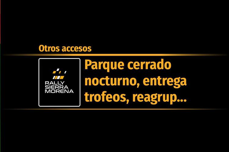 Parque cerrado nocturno, entrega de trofeos y reagrupamientos