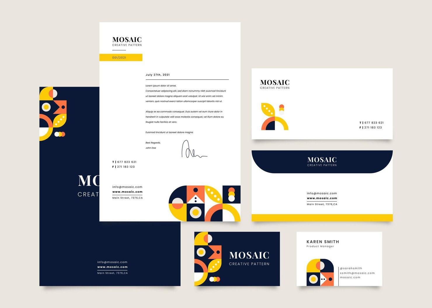 DISEÑO DE PAPELERÍA CORPORATIVA A MEDIDA