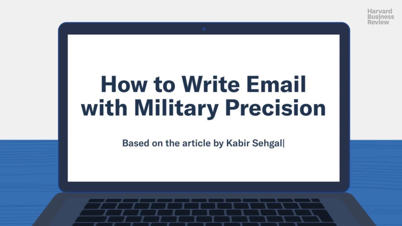 Cómo escribir un correo electrónico con precisión militar