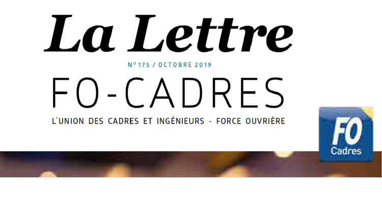La lettre FO Cadres de Novembre