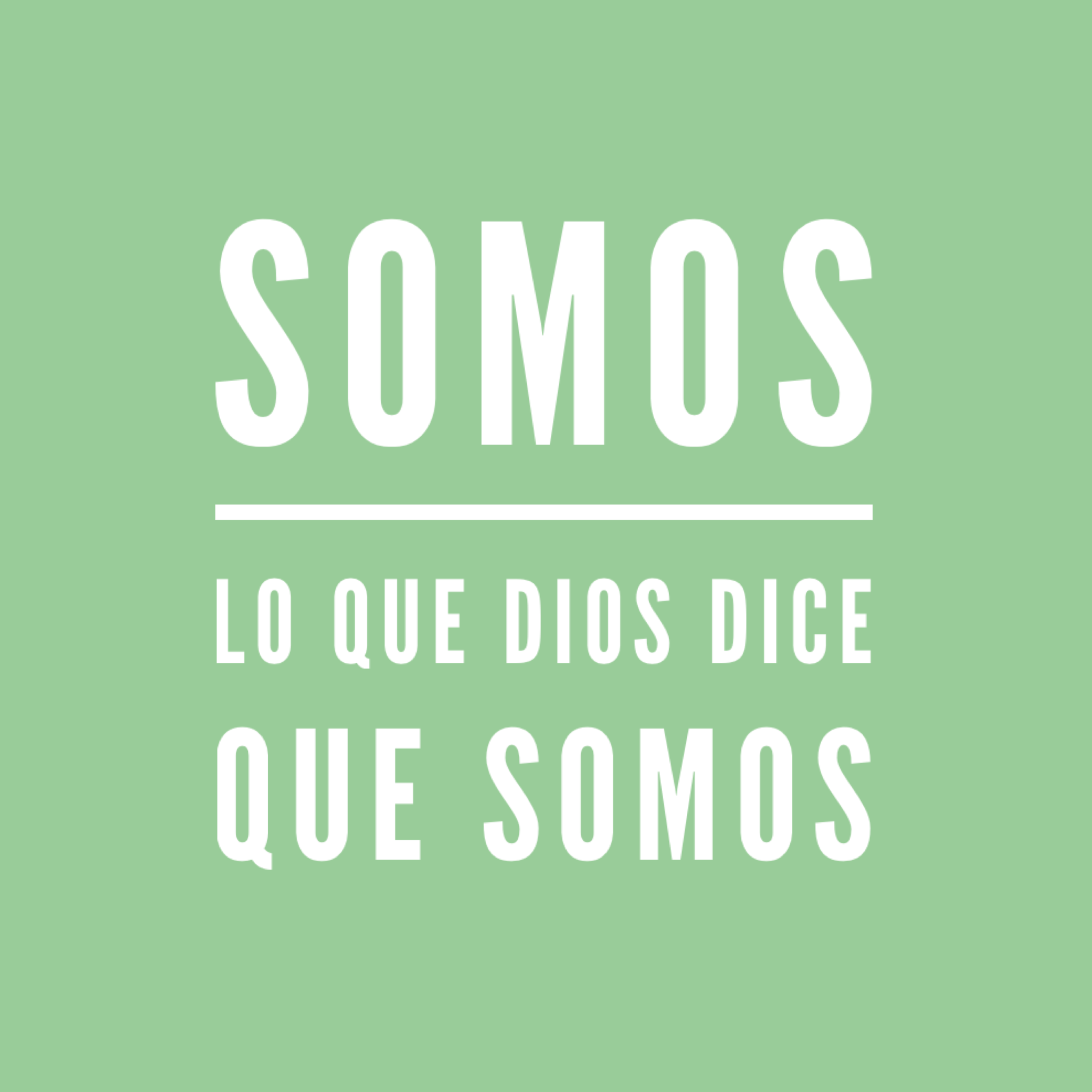 Hoy el reto del amor es pedirle al Señor que te revele quién eres a sus ojos