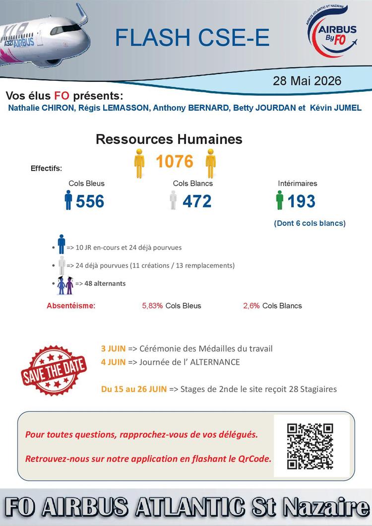 Flash CSE du 28 mai 2026