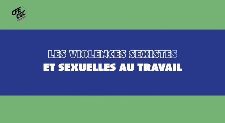 Violences sexistes et sexuelles au travail