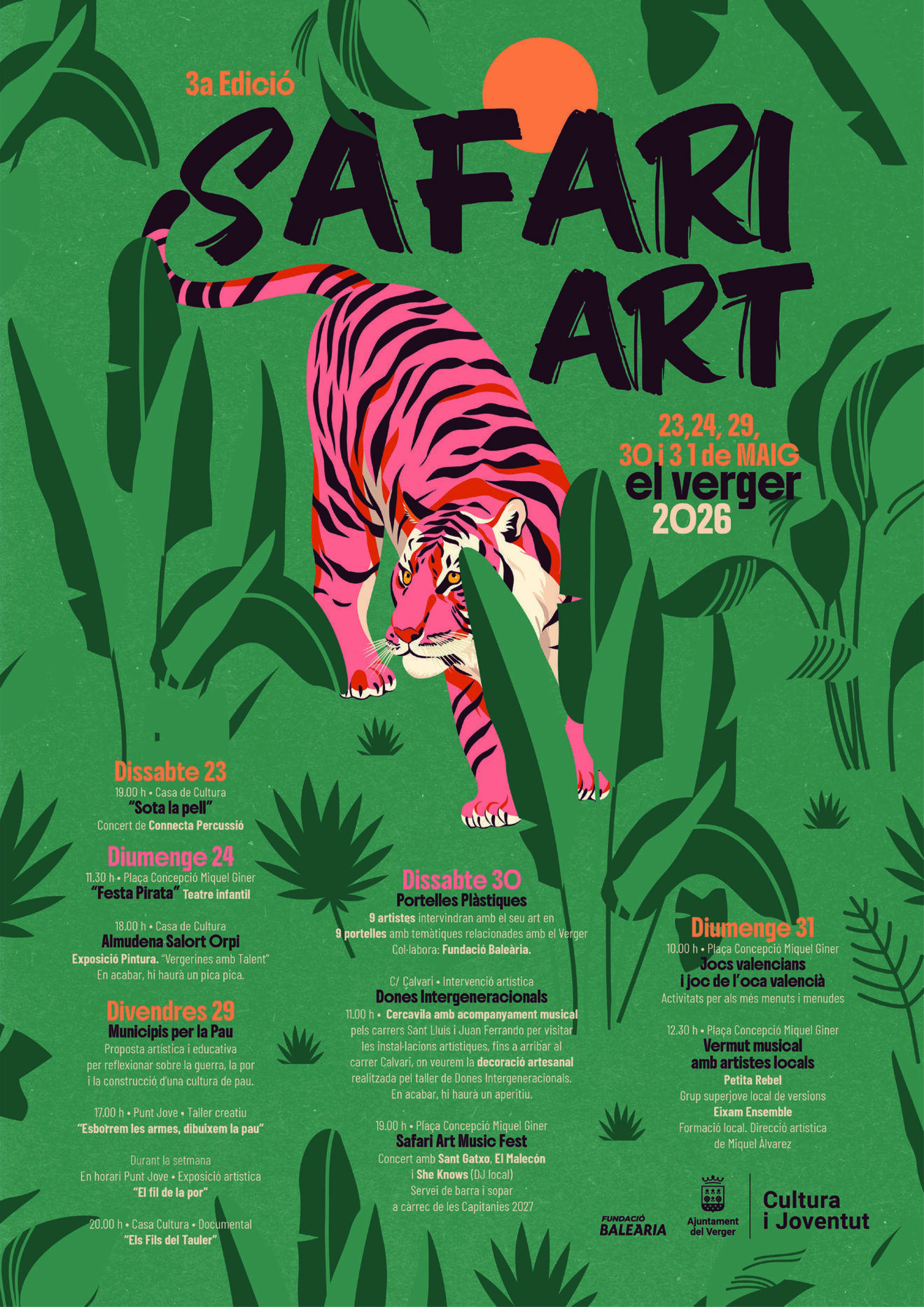 El Verger enceta hui dissabte Safari Art, un festival d’art urbà i música en directe