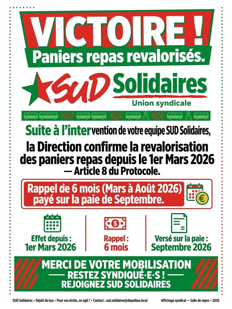SUD KEOLIS OISE // Victoire : les paniers repas revalorisés
