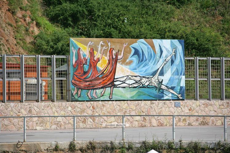 Mural «Conjuro a la mar» en Candás