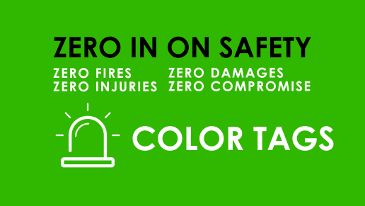 Zero In | Know what each color safety tag means