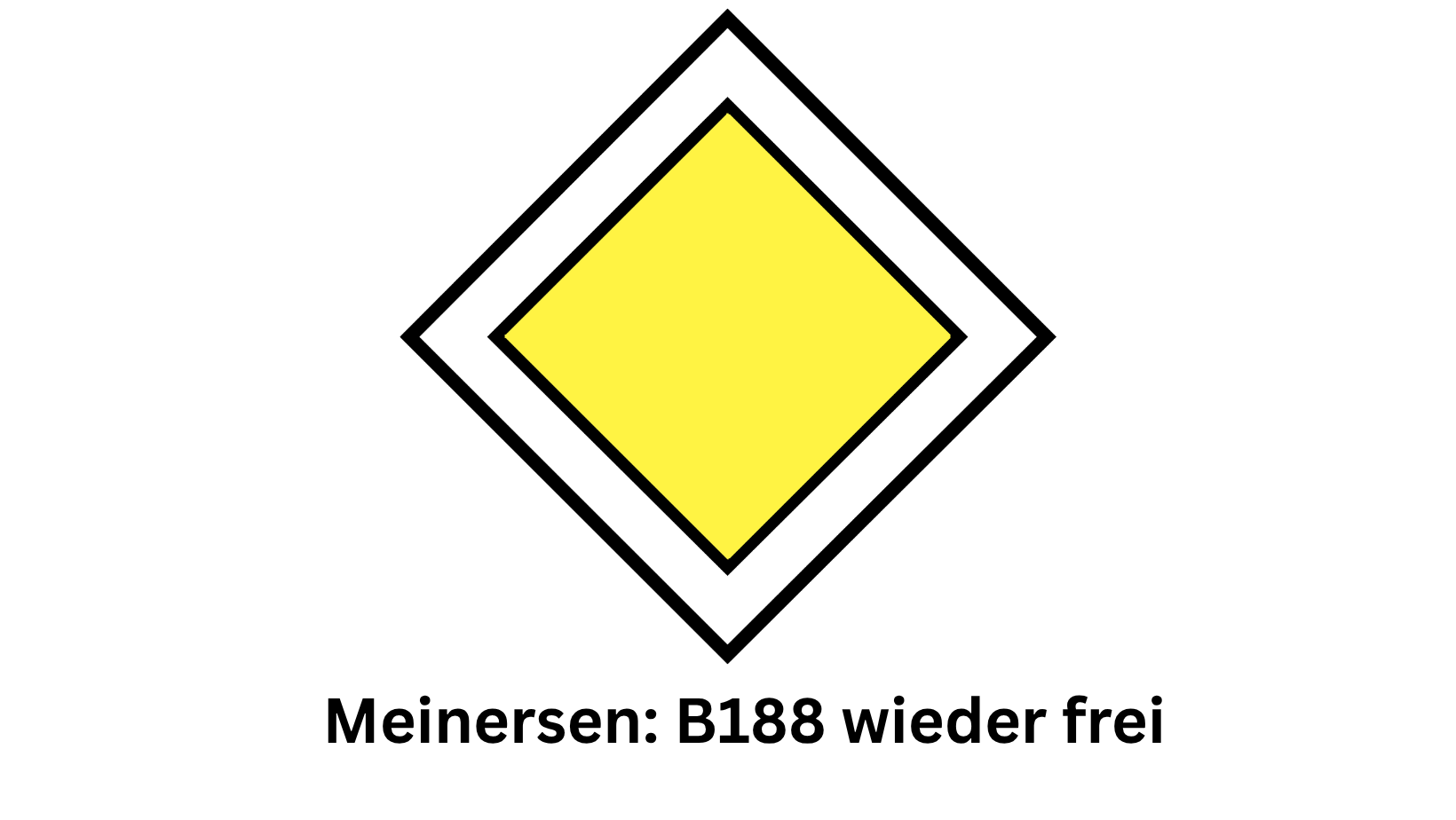 Meinersen: 🚧 B188 wieder frei.