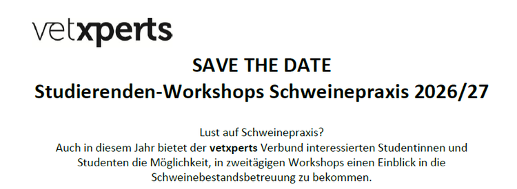 vetxperts Studierenden Workshop 2026/ 2027 