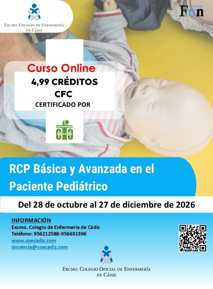 Curso de Actualización de la RCP básica y avanzada en el paciente pediátrico para enfermería