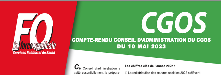 Compte Rendu CA CGOS du 10 mai 2023