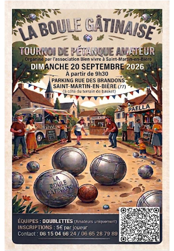 Tournoi de pétanque - Dimanche 20 septembre 2026