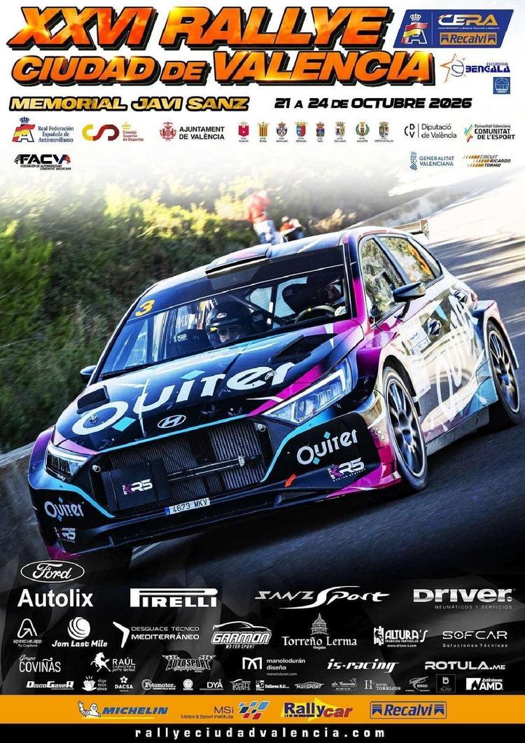 Presentado el cartel oficial del XXVI Rallye Ciudad de Valencia