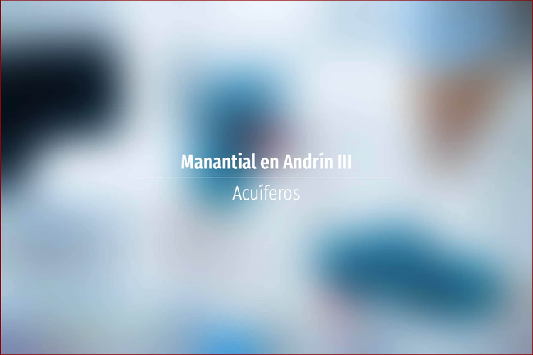 Manantial en Andrín III
