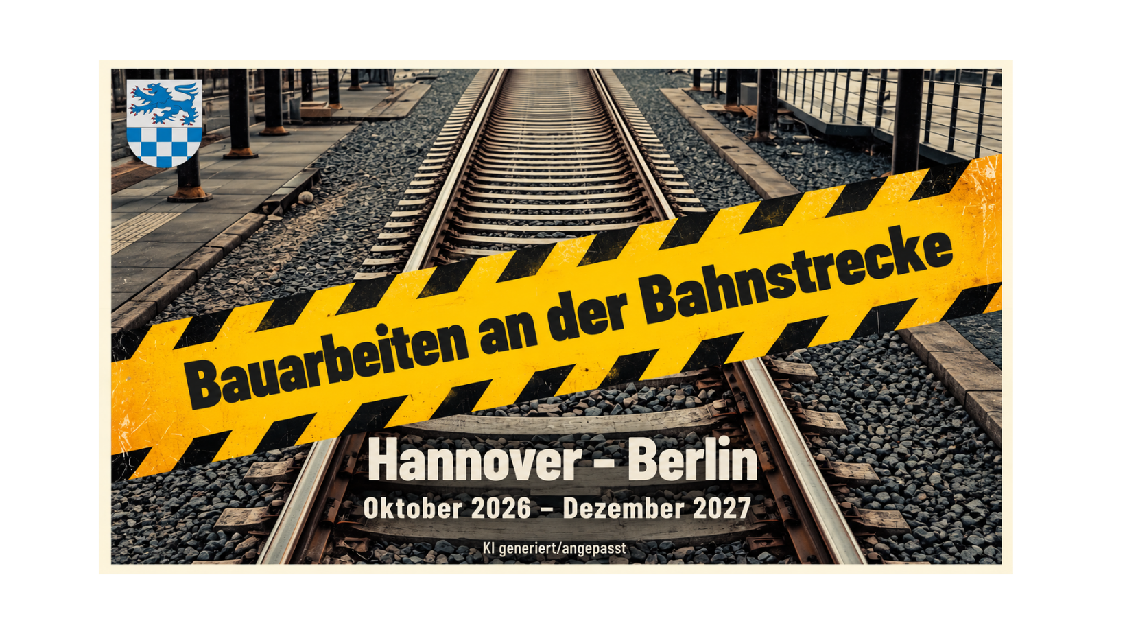 🚆 Die Deutsche Bahn saniert die Strecke Lehrte–Berlin. Dadurch kommt es auch in Leiferde und Meinersen zu Einschränkungen. 🚧⚠️