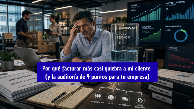 Por qué facturar más casi quiebra a mi cliente (y la auditoría de 4 puntos para tu empresa)