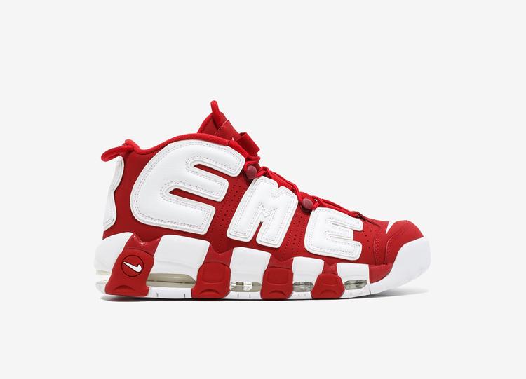 NIKE Air More Uptempo x Supreme Red