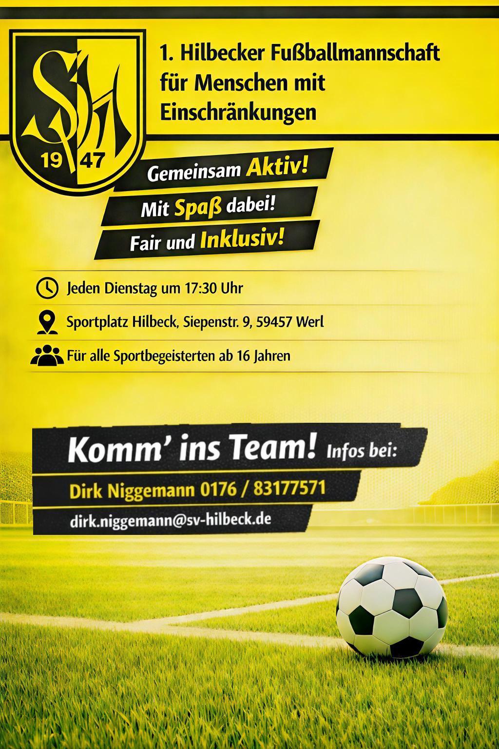 Erste Mannschaft für Menschen mit Einschränkungen 
