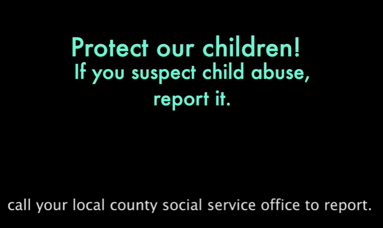 See It, Report It!- Protect Our Children