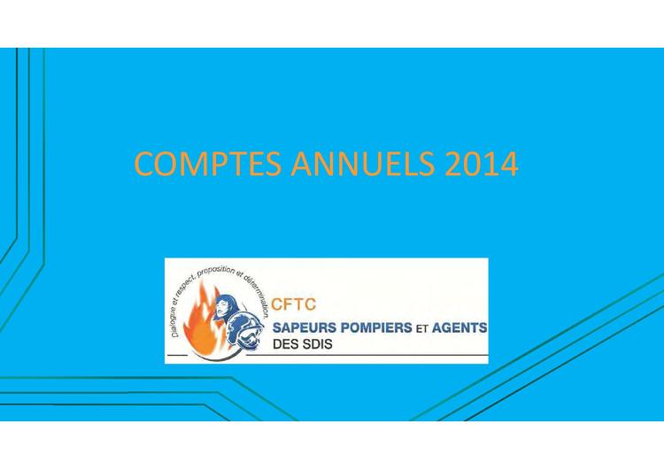 Comptes SPASDIS-CFTC 2014
