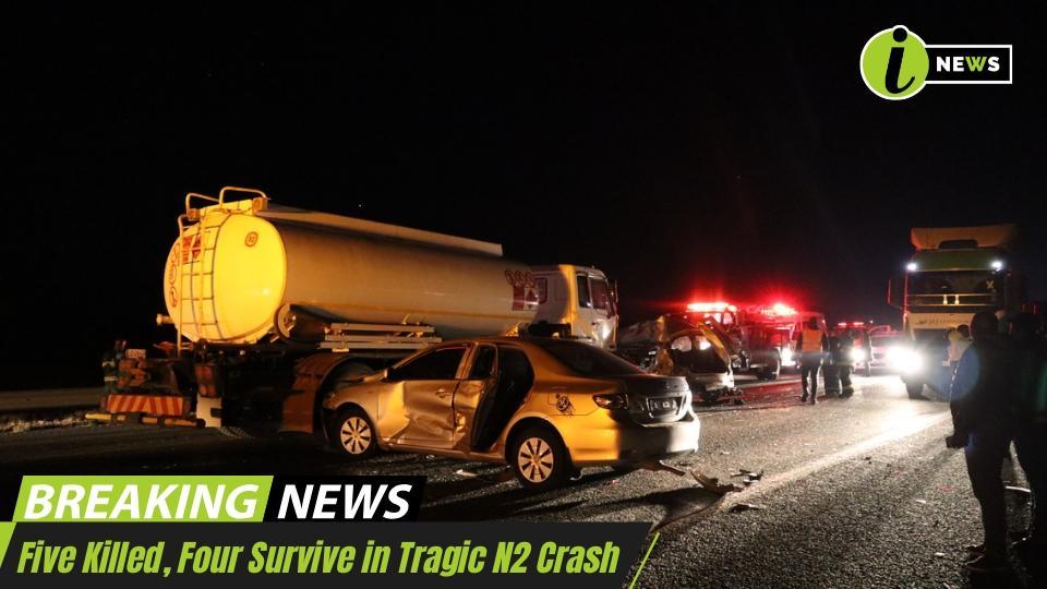 Five Killed in N2 Crash Near Ngwempisi as Speeding Sedan Triggers ...