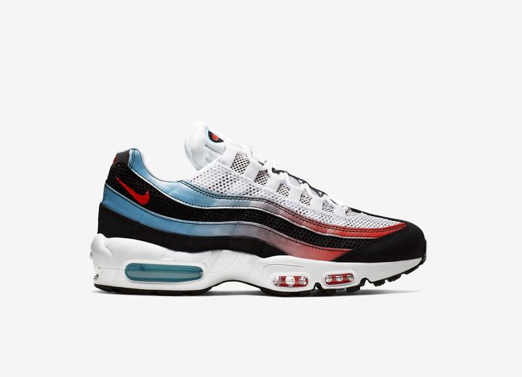NIKE Air Max 95 Blue Fury And Red Gradient