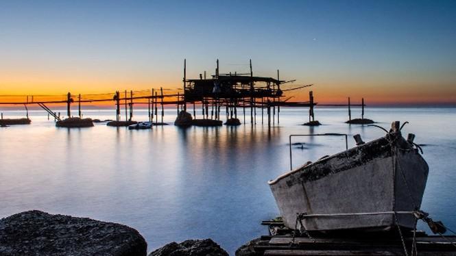 Cena al tramonto sul trabocco