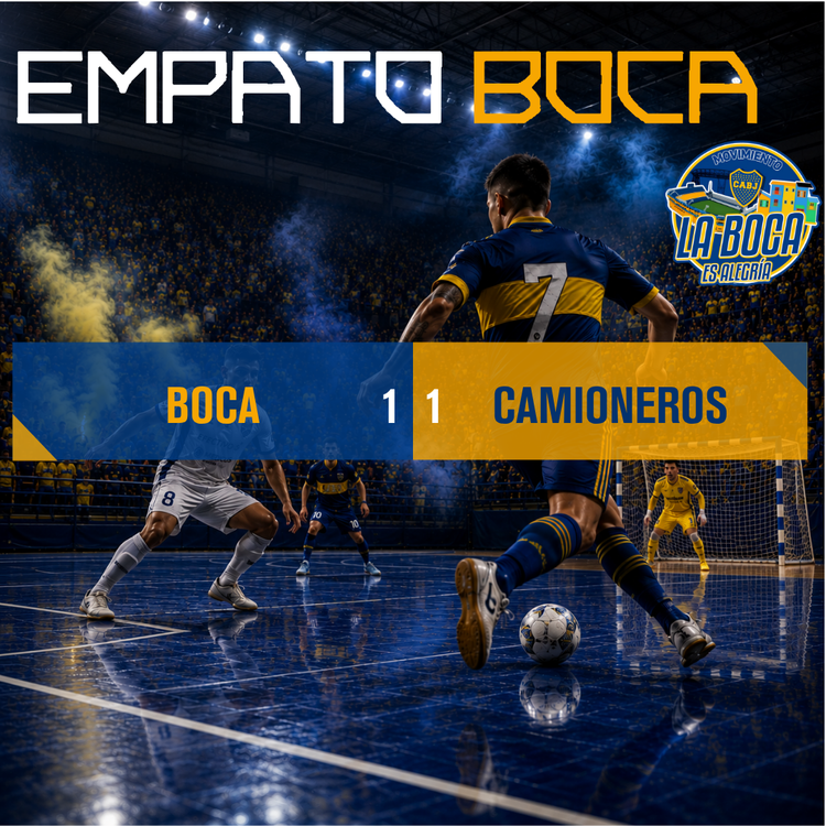 Empate del Futsal ante Camioneros