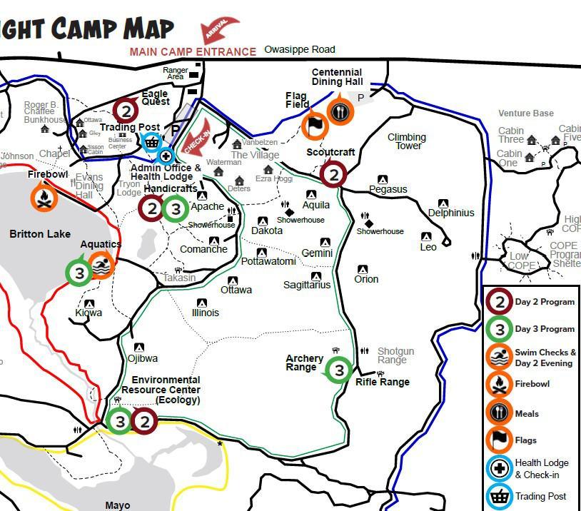 Arrow of Light Camp  Map 2026