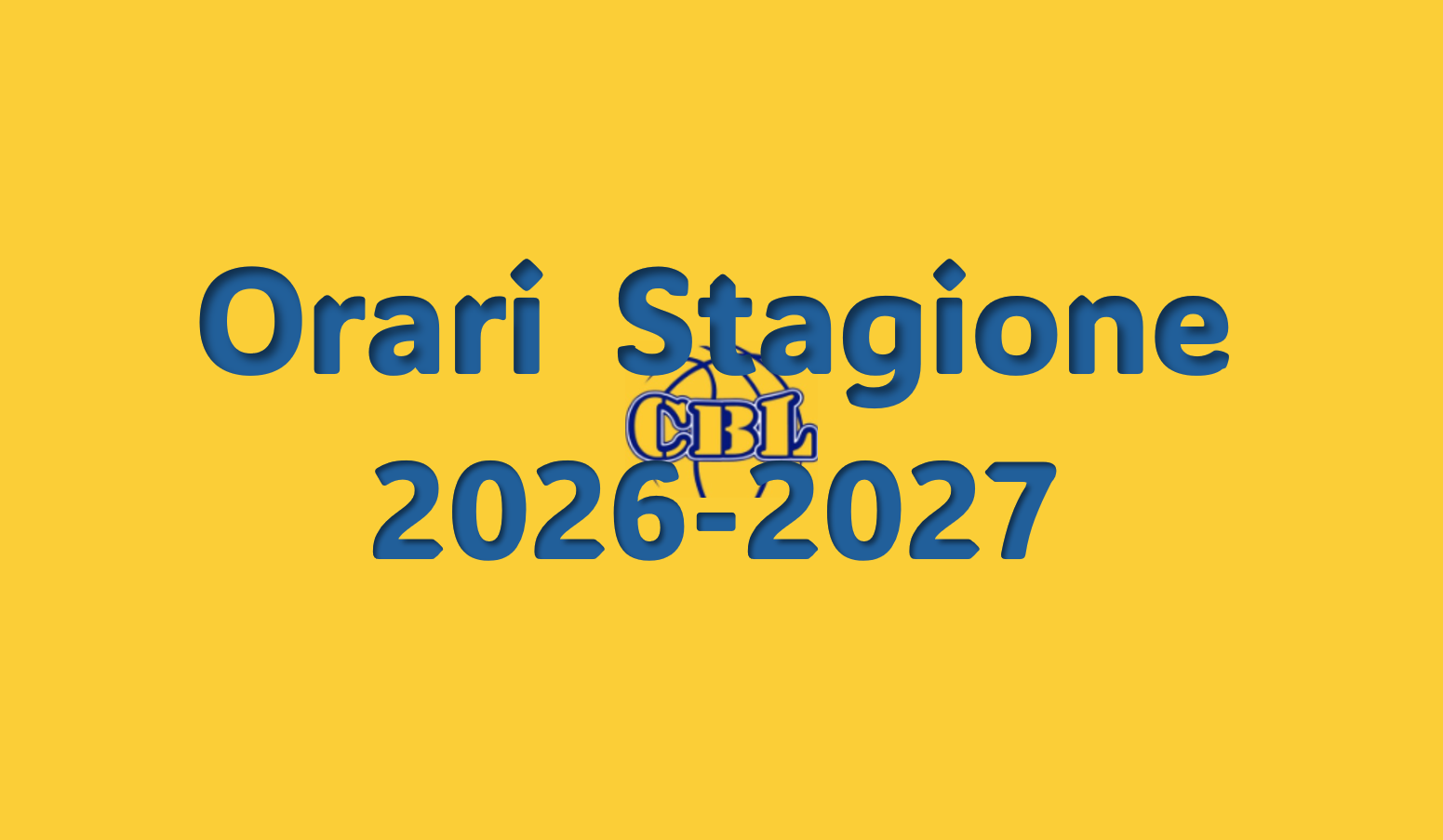 Orari Stagione 2026-2027