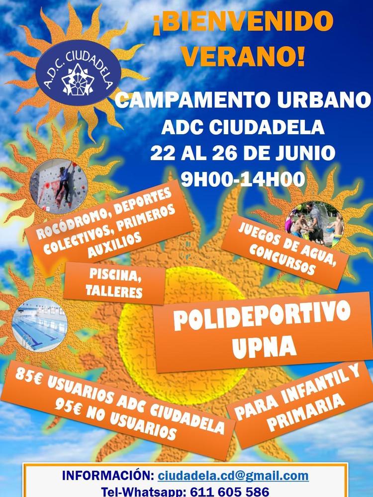 CAMPAMENTO URBANO ADC CIUDADELA- 22 AL 26 DE JUNIO