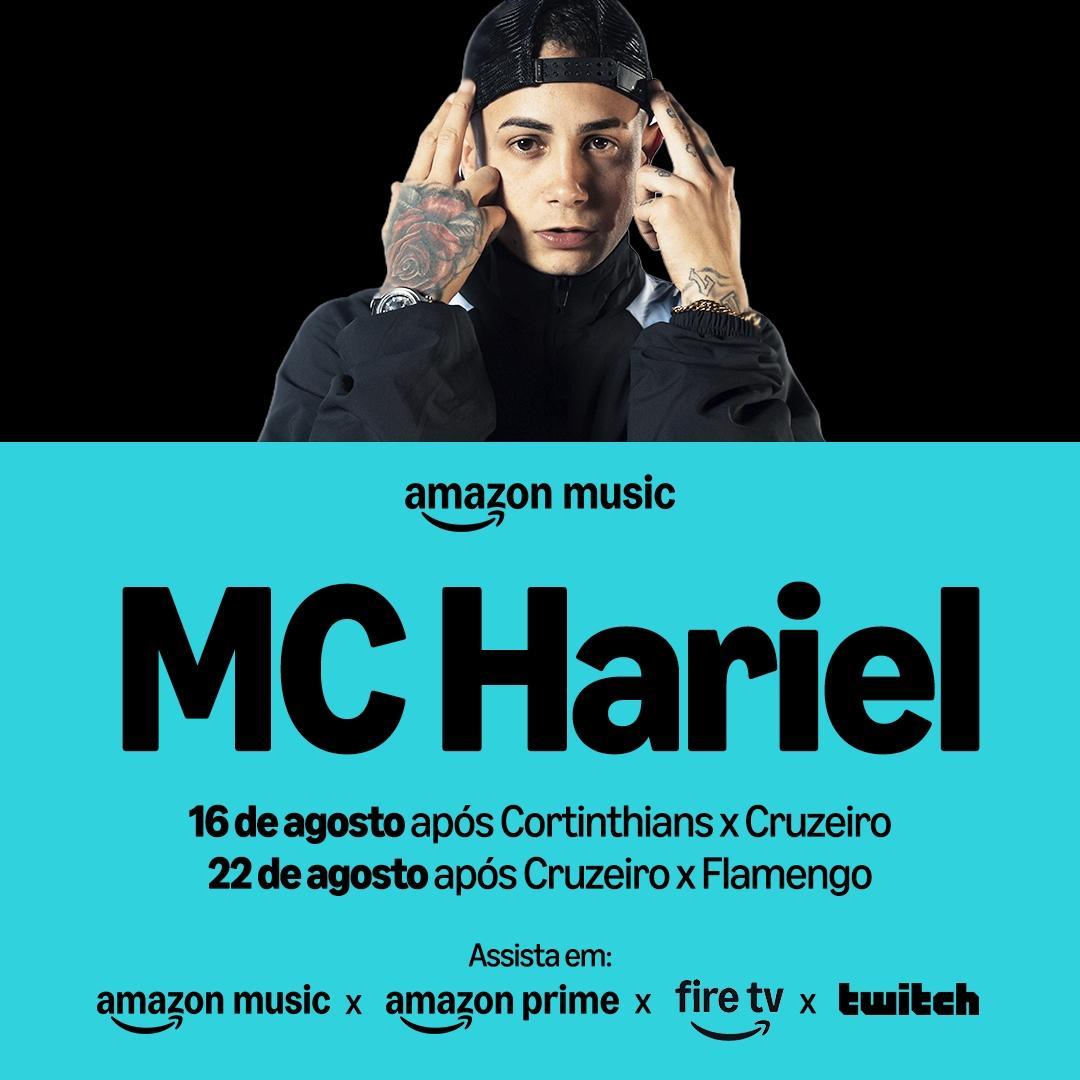 MC Hariel é a próxima atração da terceira temporada do Amazon Music Live