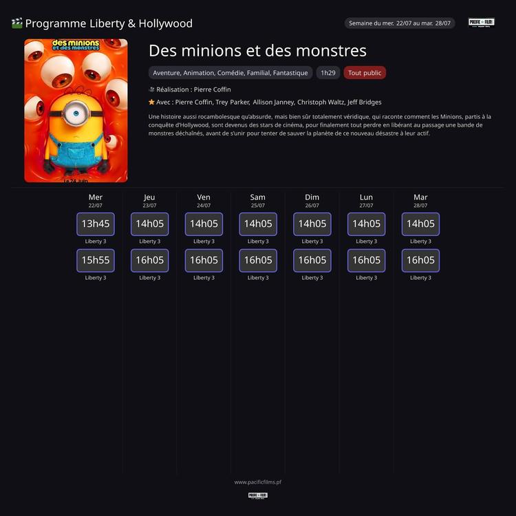 DES MINIONS ET DES MONSTRES