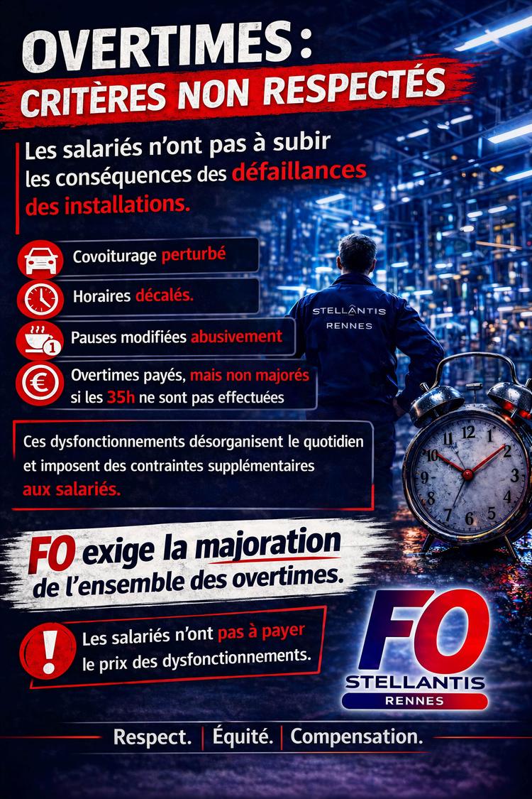 RENNES : OVERTIMES:  CRITÈRES NON RESPECTÉS