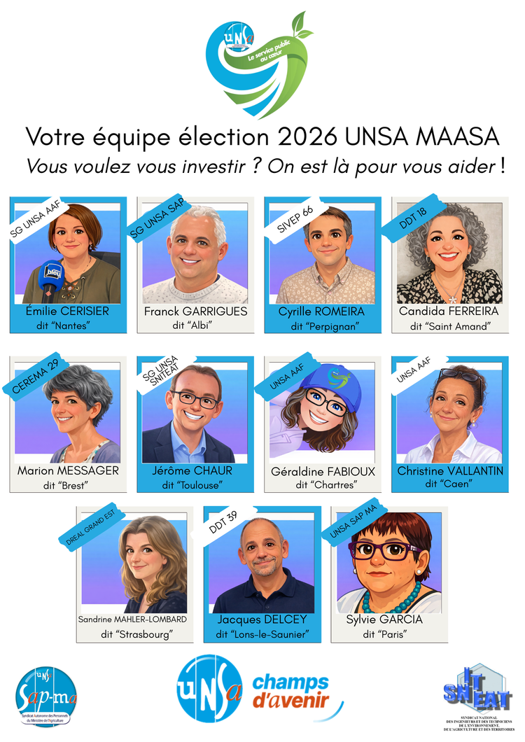 Votre équipe nationale "élections professionnelles 2026"