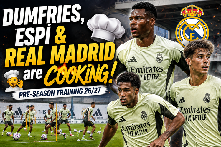Dumfries, Espí & Real Madrid are COOKING! 👨‍🍳 | Pre-season training 26/27